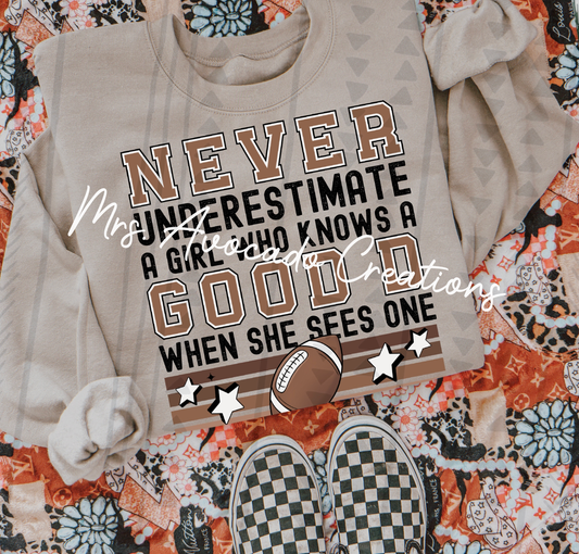 Never underestimate a woman who knows a good D when she sees one