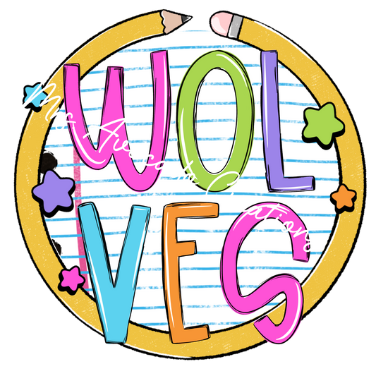 Notebook circle Wolves