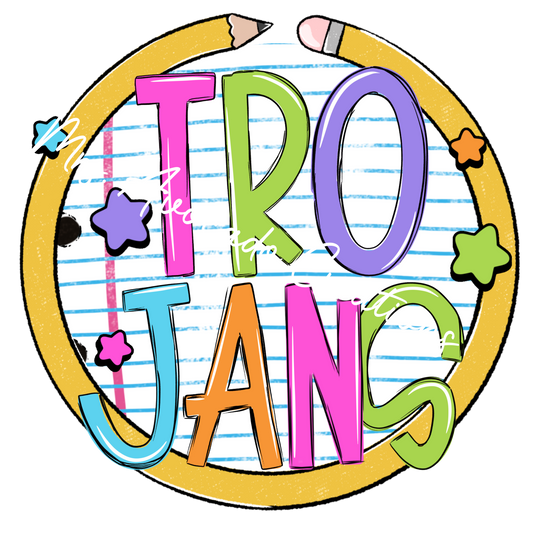 Notebook circle Trojans