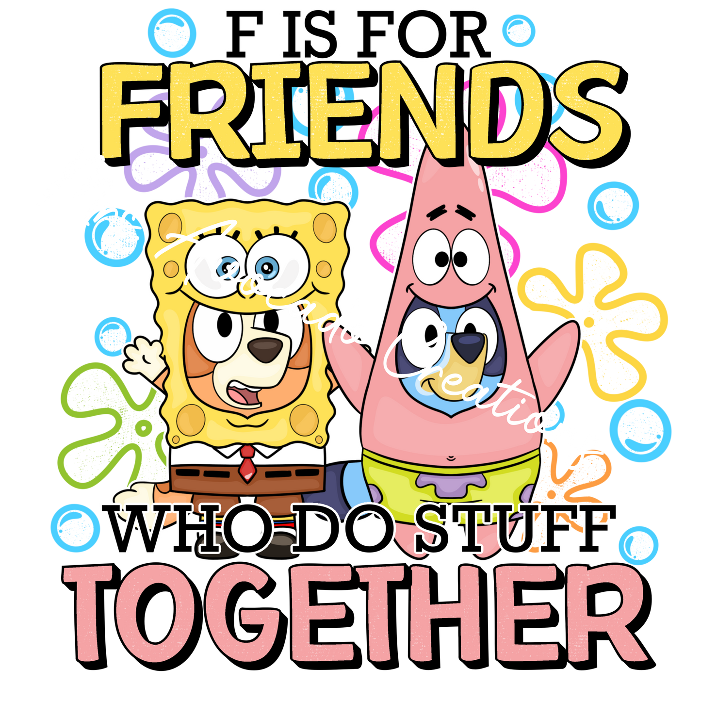 F is fro friends blue dog