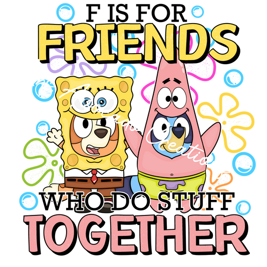 F is fro friends blue dog