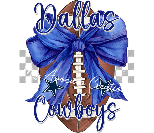 Dallas football with bow