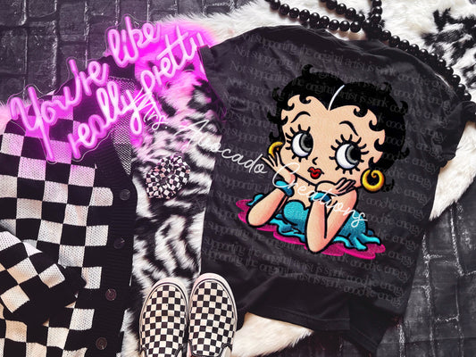Faux embroidery B oop