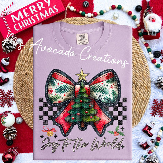 Joy to the world vintage bow