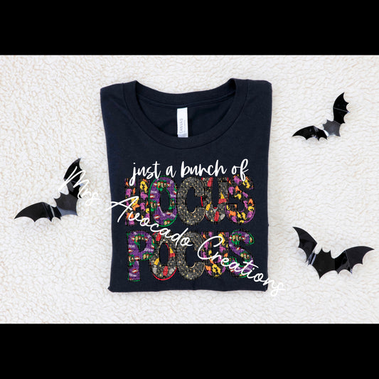 Just a bunch of Hocus Pocus faux embroidery