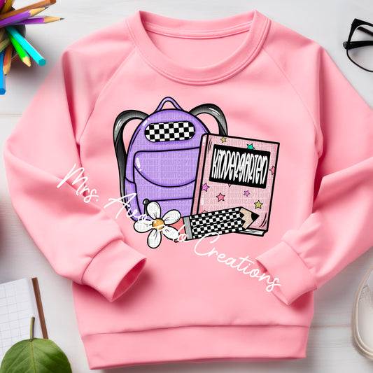 Kindergarten backpack girl