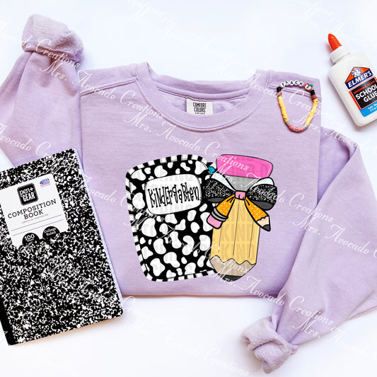 Kindergarten leopard pencil bow