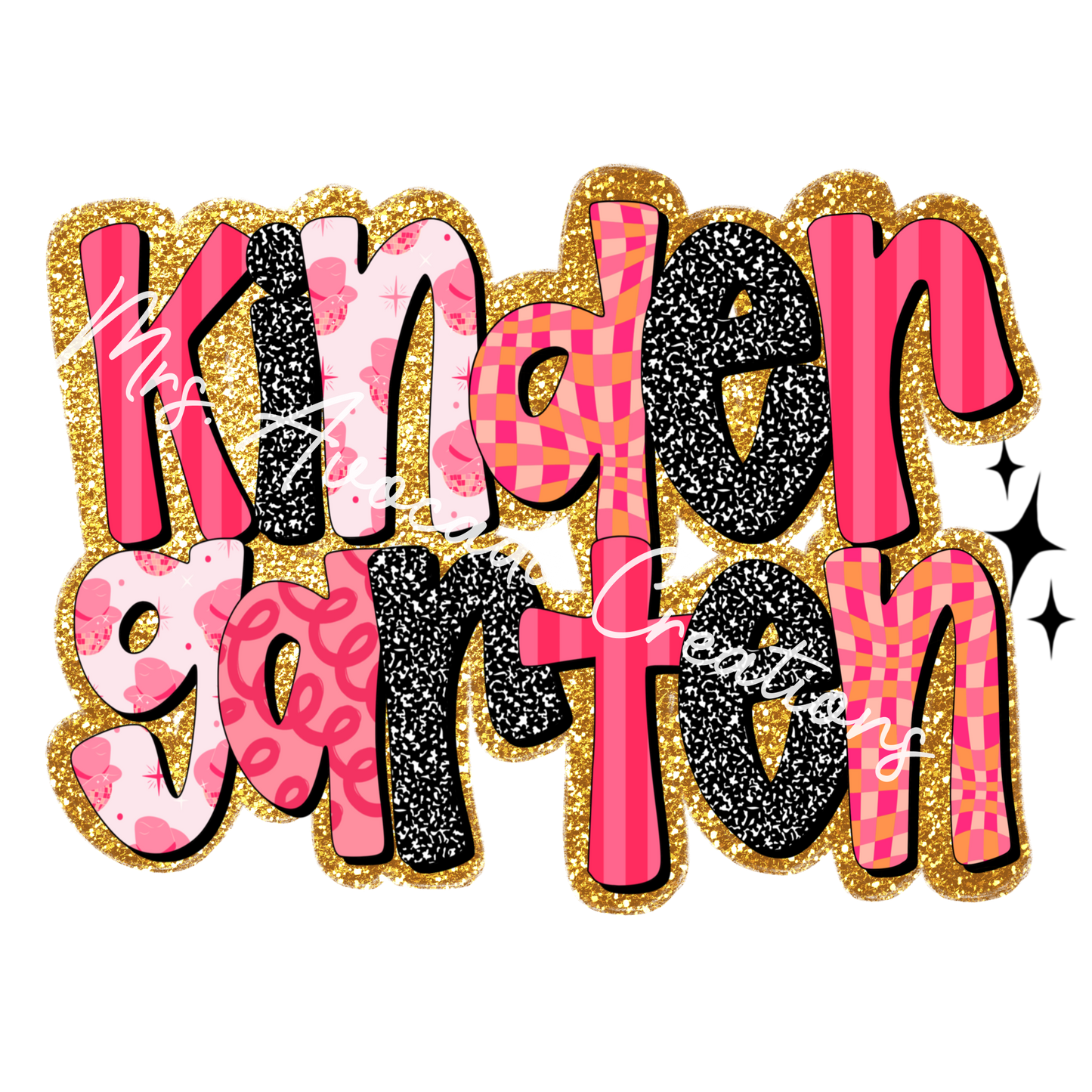 Pink and gold kindergarten