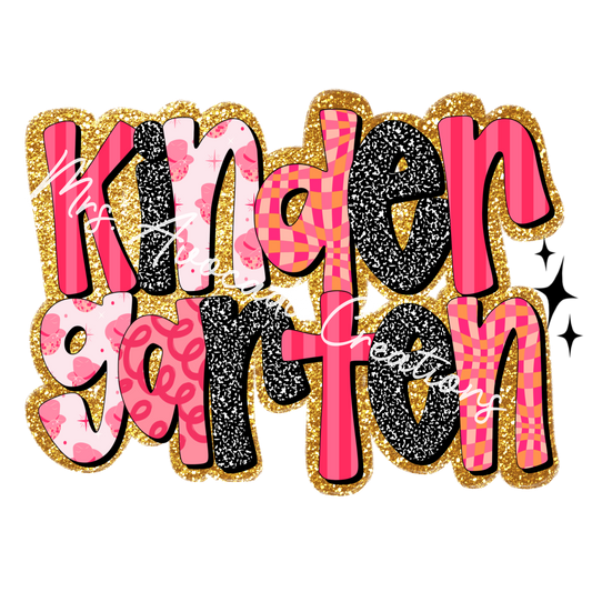 Pink and gold kindergarten