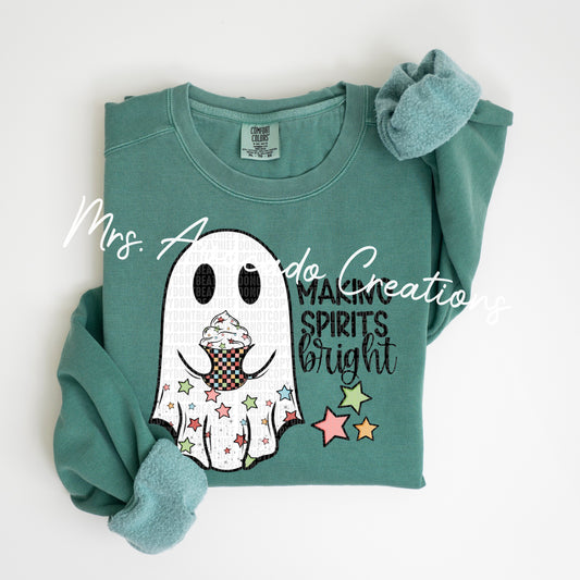 Making spirits bright Christmas ghostie
