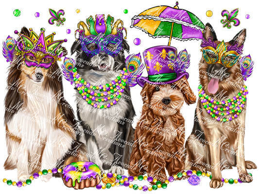 Mardi Gras Dogs