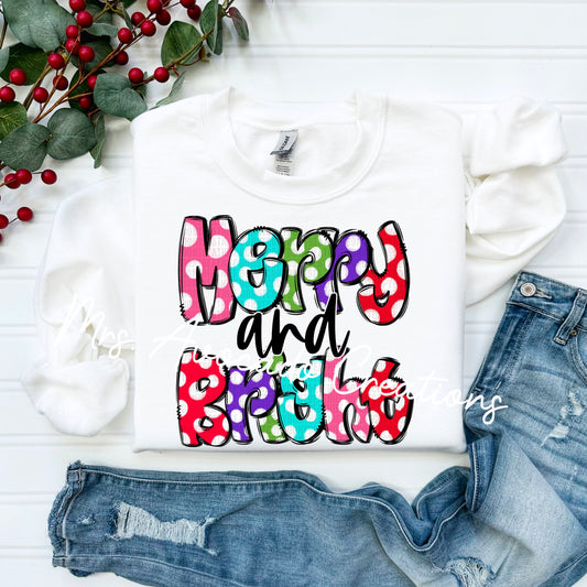 Merry and Bright polka dots