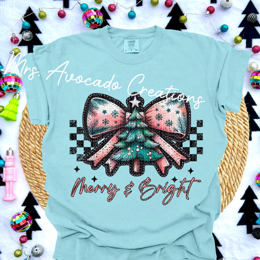 Merry & bright vintage bow