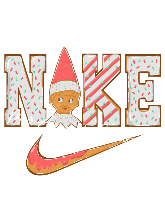 Gingerbread Swoosh Elf