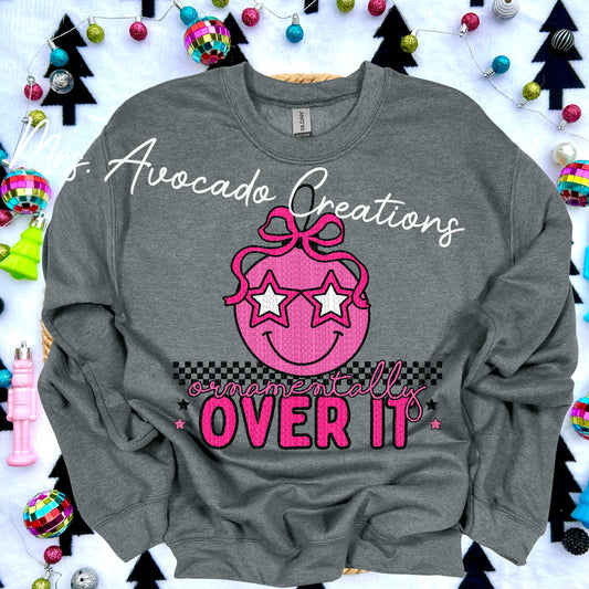 Ornamentally over it