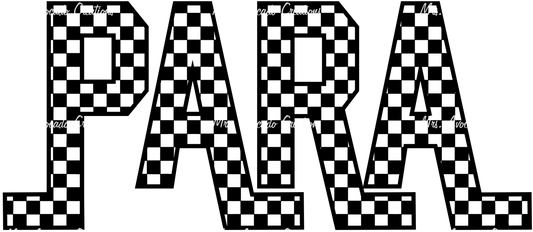 Para checkered