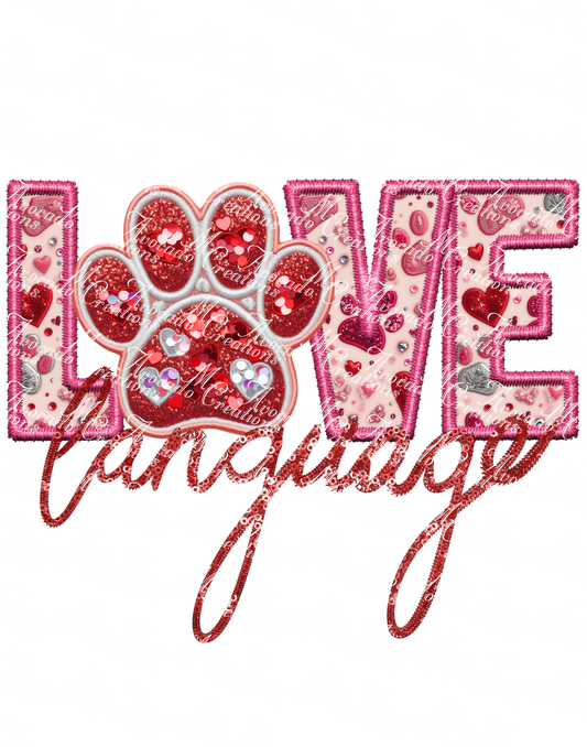 Love Language Paw Print