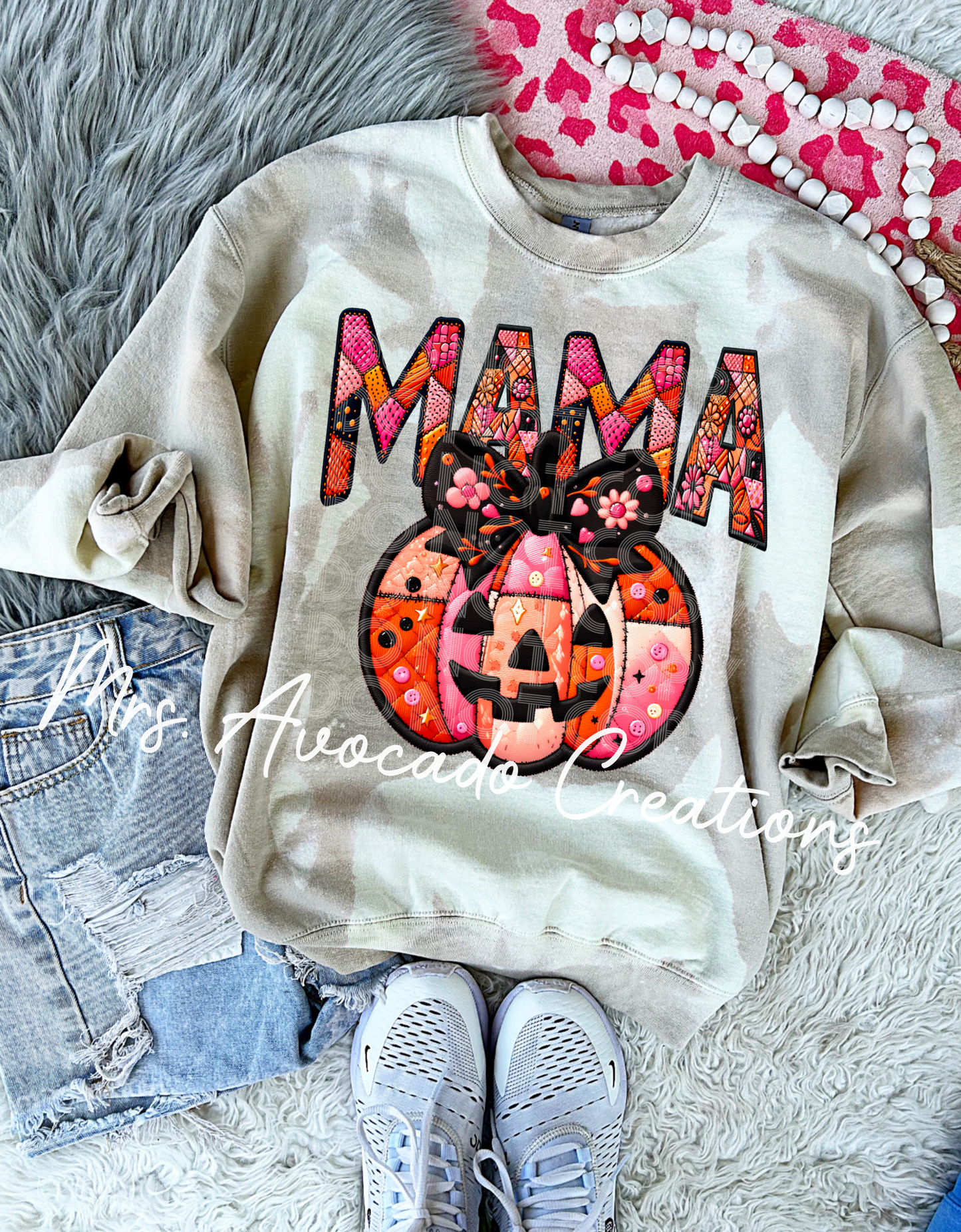 Patchwork Pumpkin Mama