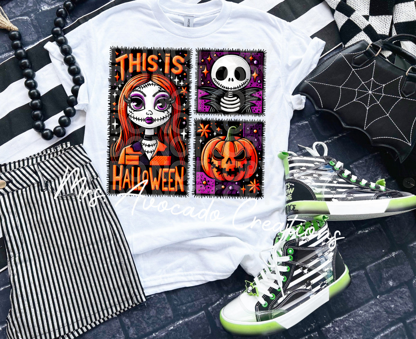 Faux embroidery This is Halloween