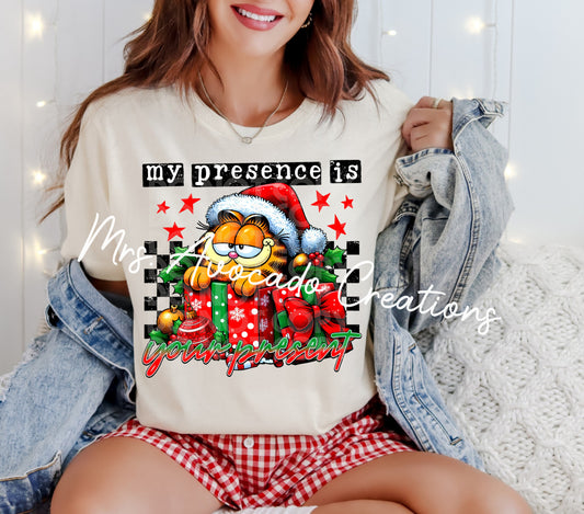 My presence is your present Garfield