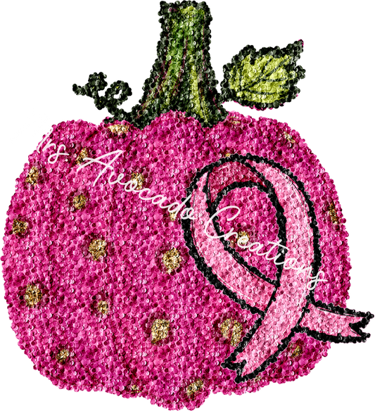 Pink Pumpkin and ribbon