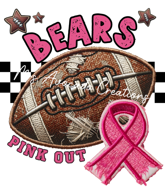Pink Out Football Bears