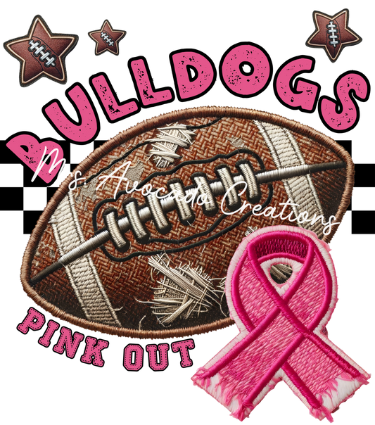 Pink Out Football Bulldogs