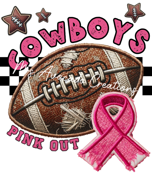 Pink Out Football Cowboys