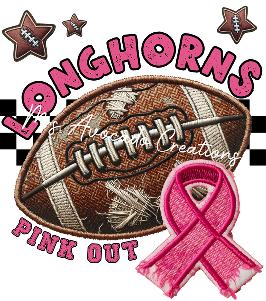 Pink Out Football Longhorns