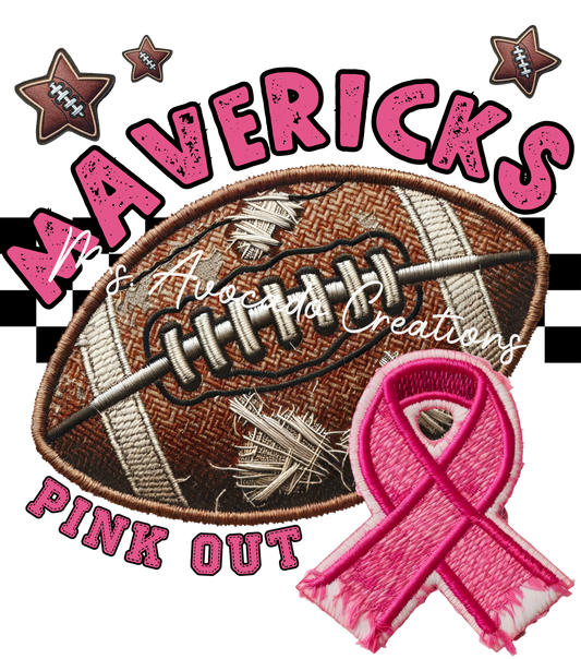 Pink Out Football Mavericks