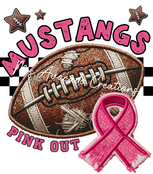 Pink Out Football Mustangs