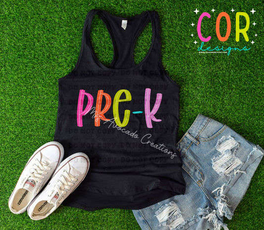 Pre-K bright doodle