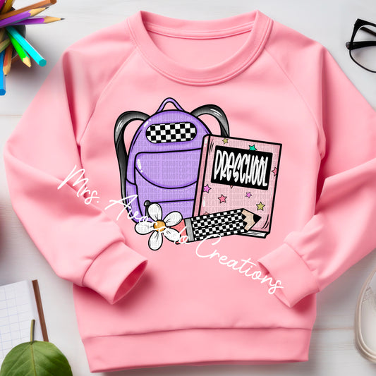 Preschool backpack girl