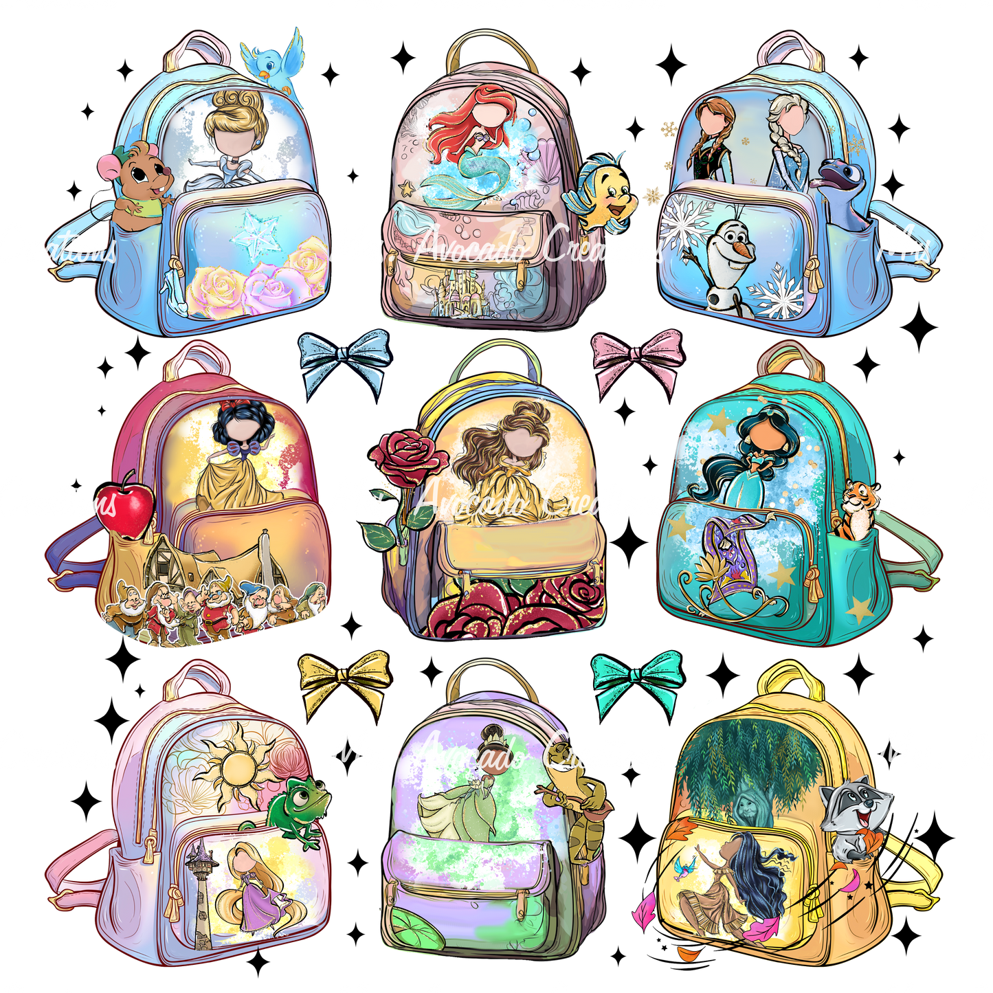 Princess backpacks