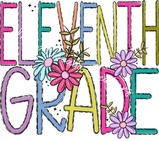 Eleventh grade floral doodle