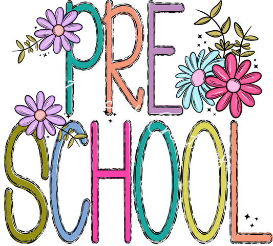 Preschool floral doodle