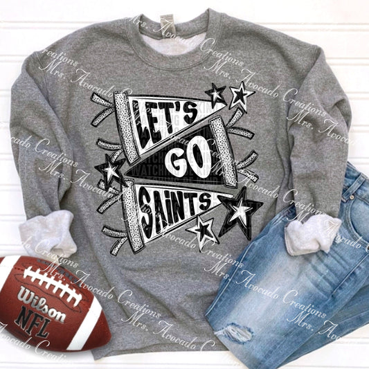 Black and White Pennant Saints