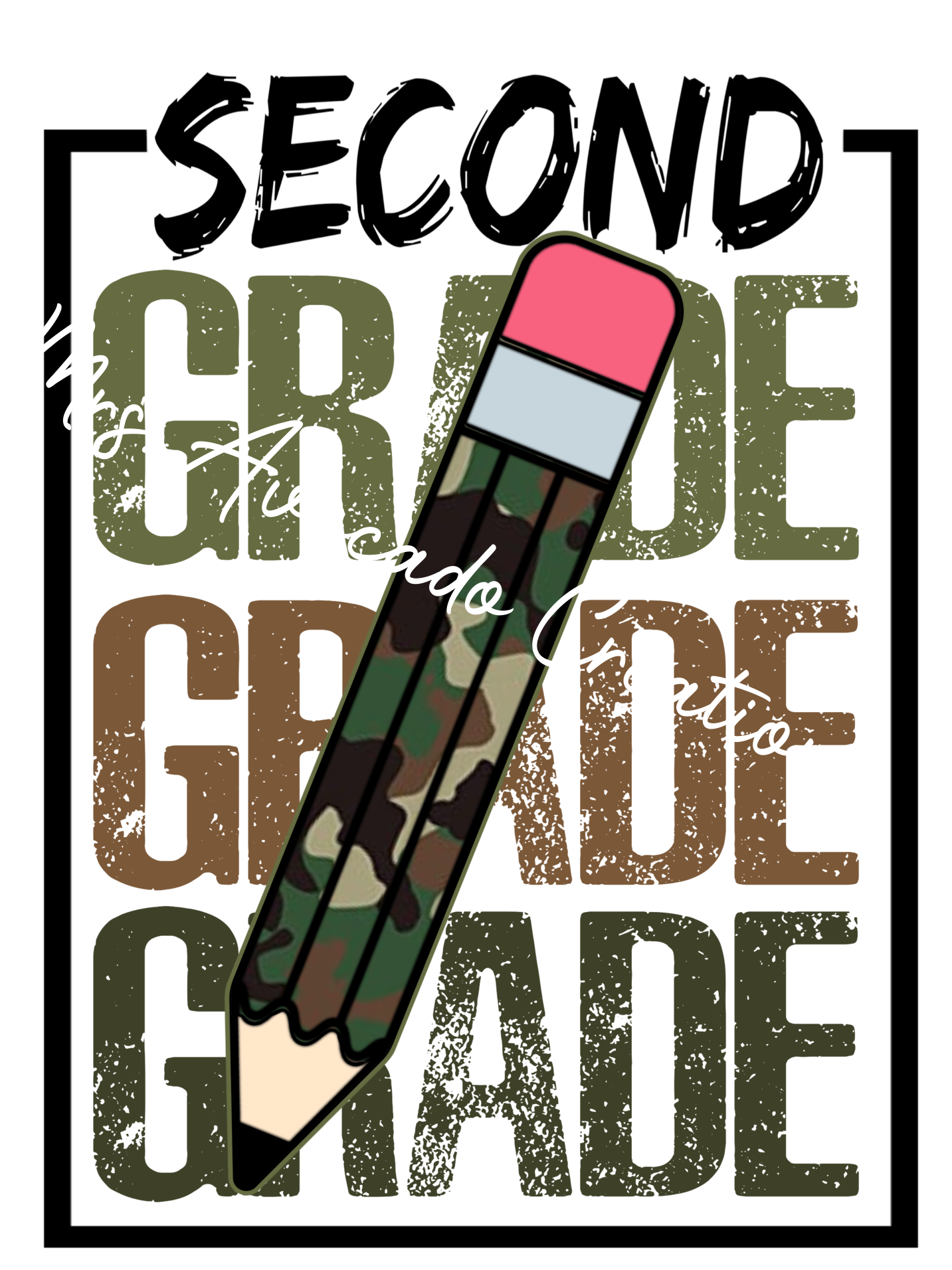 Camo pencil second grade