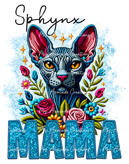 Grey Sphynx Cat Mama