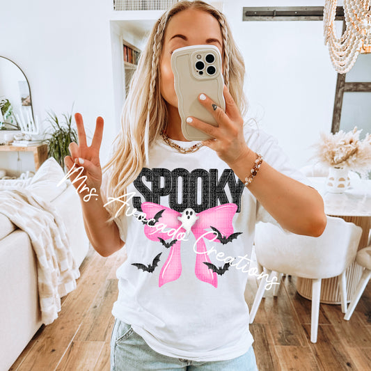 Spooky Pink Bow