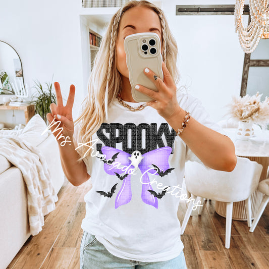 Spooky Purple Bow