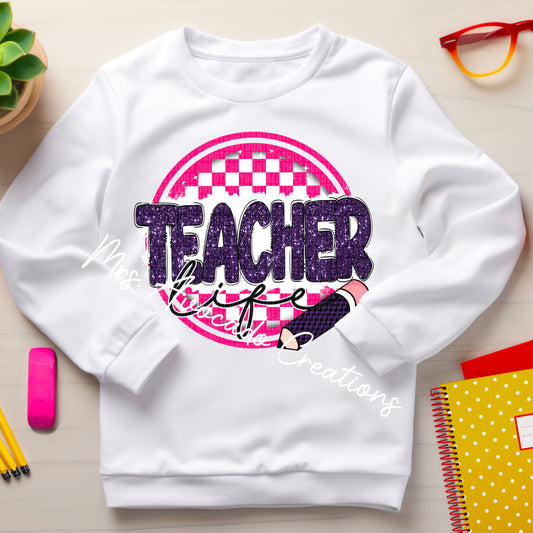 Teacher Life Purple