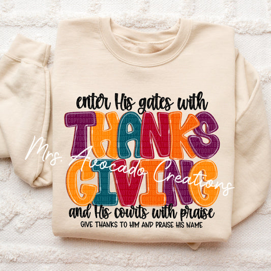 Enter His Gates with Thanksgiving