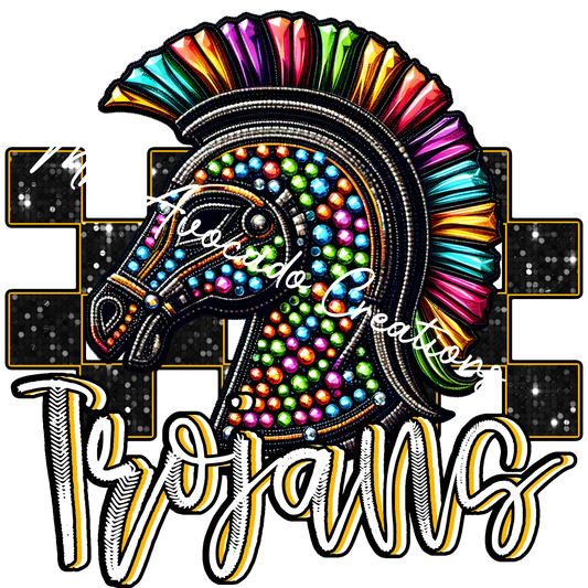 Faux rhinestone Trojans