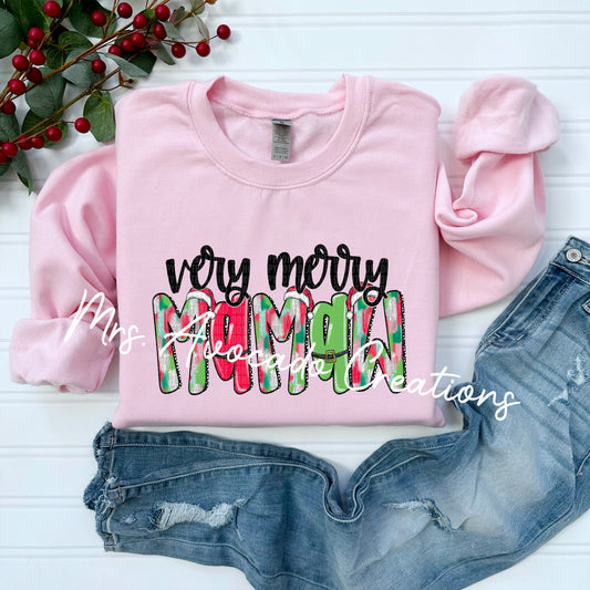 Pink very merry Mamaw