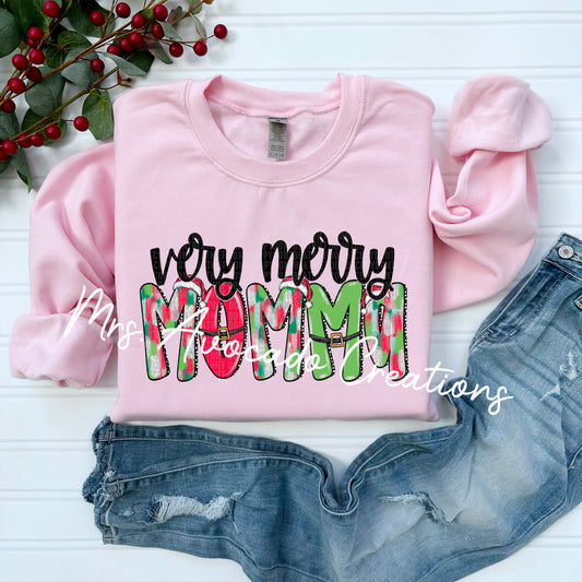 Pink very merry Momma