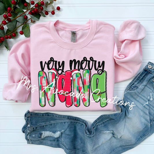 Pink very merry Nana