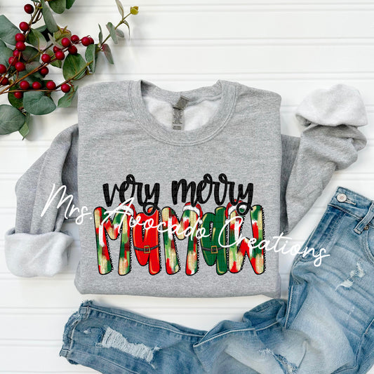 Red very merry Mamaw