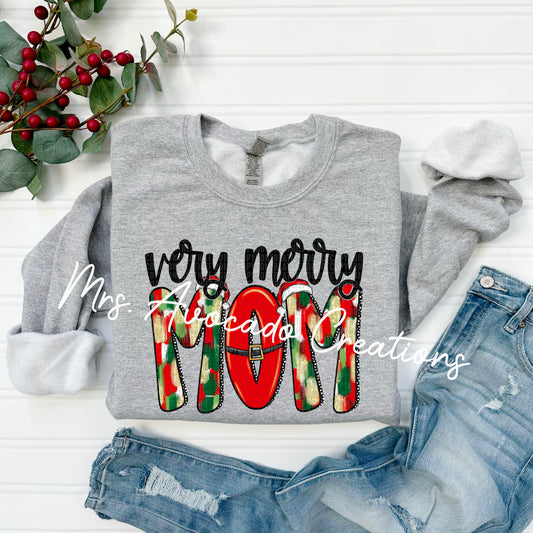 Red very merry Mom