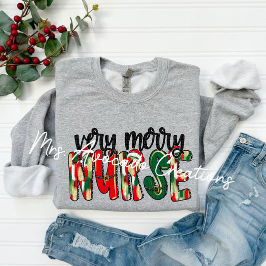 Red very merry Nurse